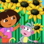 Boots Frowning While Dora's Smiling