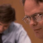 Dwight Sinister Smile Blank Template