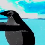 Penguins dancing to rap music meme