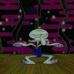 Squidward dancing template