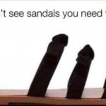 If you don’t see sandals