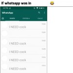 If Whatsapp Was In meme