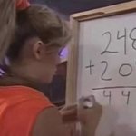 Young Girl Doing Math