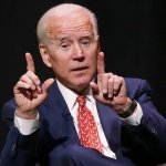 Joe Biden pointing up 2 hands meme
