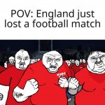 England just lost a football match