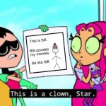 New template? | image tagged in this is a clown star | made w/ Imgflip meme maker