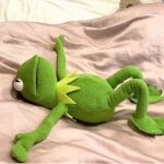 Kermit laying down meme