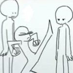 kick him