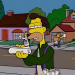 Lenny And His Newspaper The Simpsons