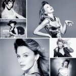 Kylie black & white montage