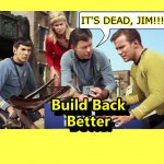 Build Back Better on Life Support