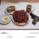 How Americans eat breakfast meme
