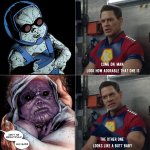 Baby Darkseid vs Baby Thanos meme