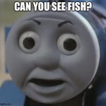 thomas o face | CAN YOU SEE FISH? | image tagged in thomas o face | made w/ Imgflip meme maker