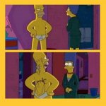 Homer hiding skin