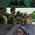 Josh not so high!