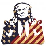 Trump Middle finger
