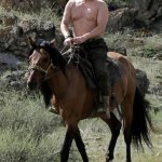 Putin horse riding