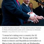 Trump praises Putin