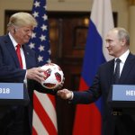 Putin-Trump soccer ball gift
