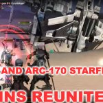 X-Wing and ARC-170 Starfighter | X-WING AND ARC-170 STARFIGHTER, TWINS REUNITED!! | image tagged in x-wing and arc-170 starfighter | made w/ Imgflip meme maker