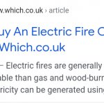 Electric fire or stove