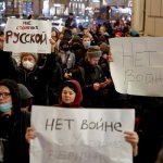 Russians protest putin's invasion of Ukraine