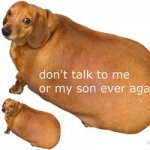 Dont talk to me or my son ever again template