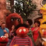 elmo sesame street dance GIF Template