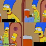 Bart Simpson force of habit template