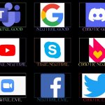 Social media alignment chart | image tagged in alignment chart,social media,discord,twitter,facebook,google | made w/ Imgflip meme maker