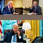 Biden and Putin on a call