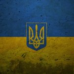Ukrainian Flag with Trident