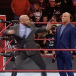 Triple H Punching Kurt Angle