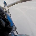 Snowmobile doing a wheelie GIF Template