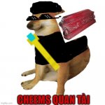 Cheems carry coffins | CHEEMS QUAN TÀI | image tagged in cheems | made w/ Imgflip meme maker
