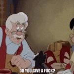 Do you give a fuck, old man, nodding animals GIF Template