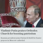 Putin praises Orthodox Church