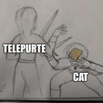 Telepurte | TELEPURTE; CAT | image tagged in get cheesed | made w/ Imgflip meme maker