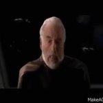 Dooku loses his hands GIF Template