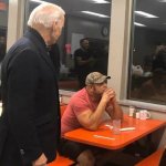 Diner guy ignoring Biden