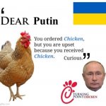 Dear Putin meme