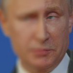 Putin blurry vision sick in the head