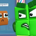 Four numberblocks angry