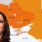 Kamala Harris Ukraine Russia map