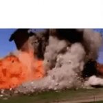 House Explosion GIF Template