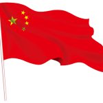 waving flag of china