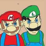 Angry Mario and Luigi meme