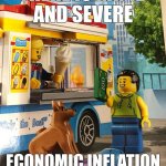 There is rapid economic inflation in LEGO City meme
