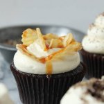 Cupcake with potato chip topping template